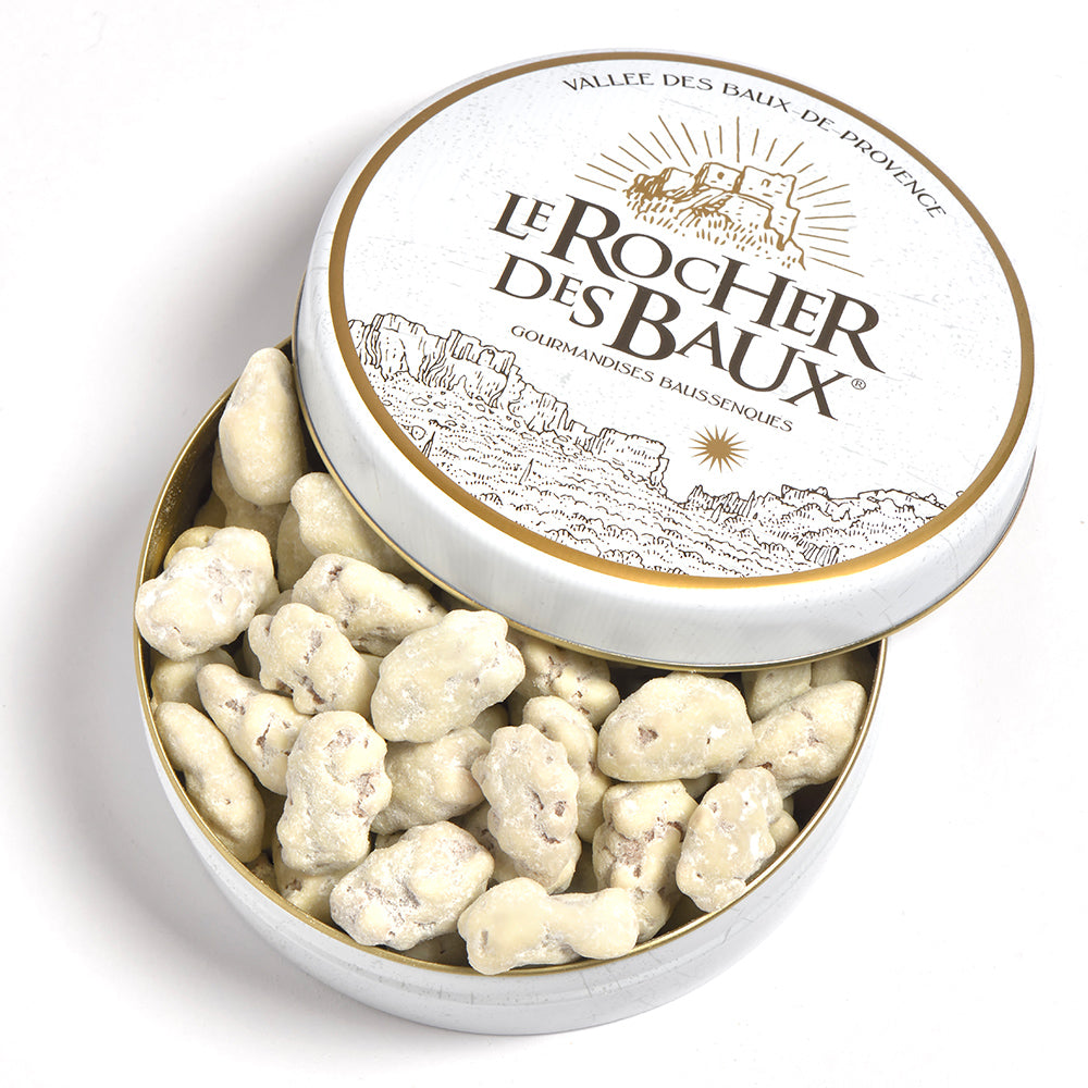 Boite métal 180g - Chocolat Blanc / Citron